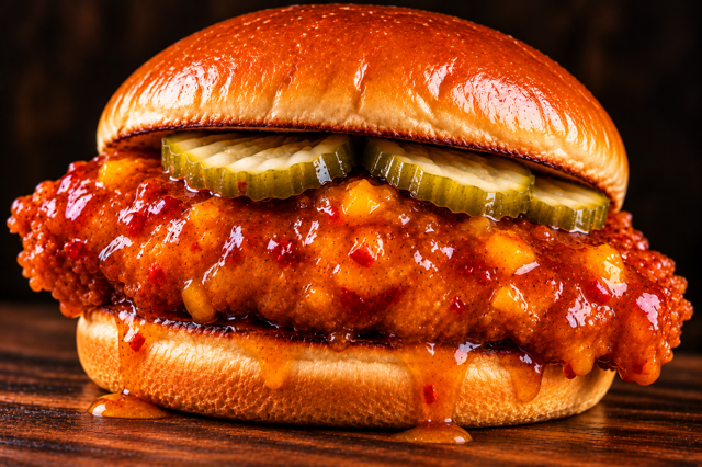 Saucy Mango Habanero Tender Sandwich.